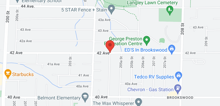 map of 20469 42 AVENUE
